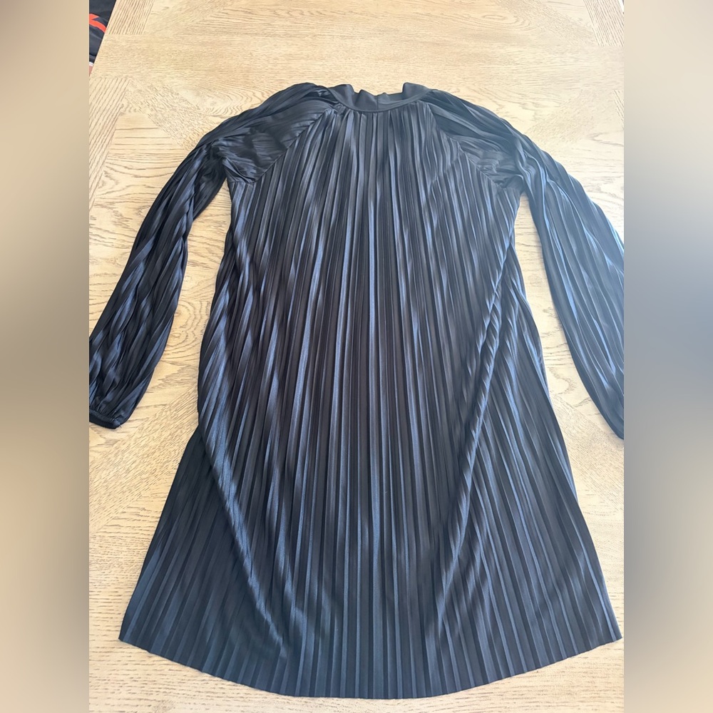 Zara Black Pleated Dress